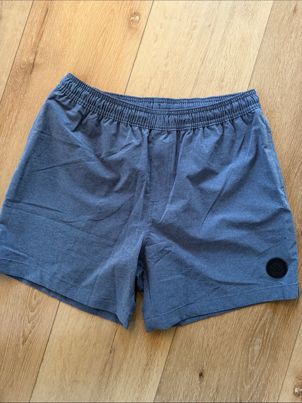 chubbies heather Navy Hybrid Gym Swim Shorts